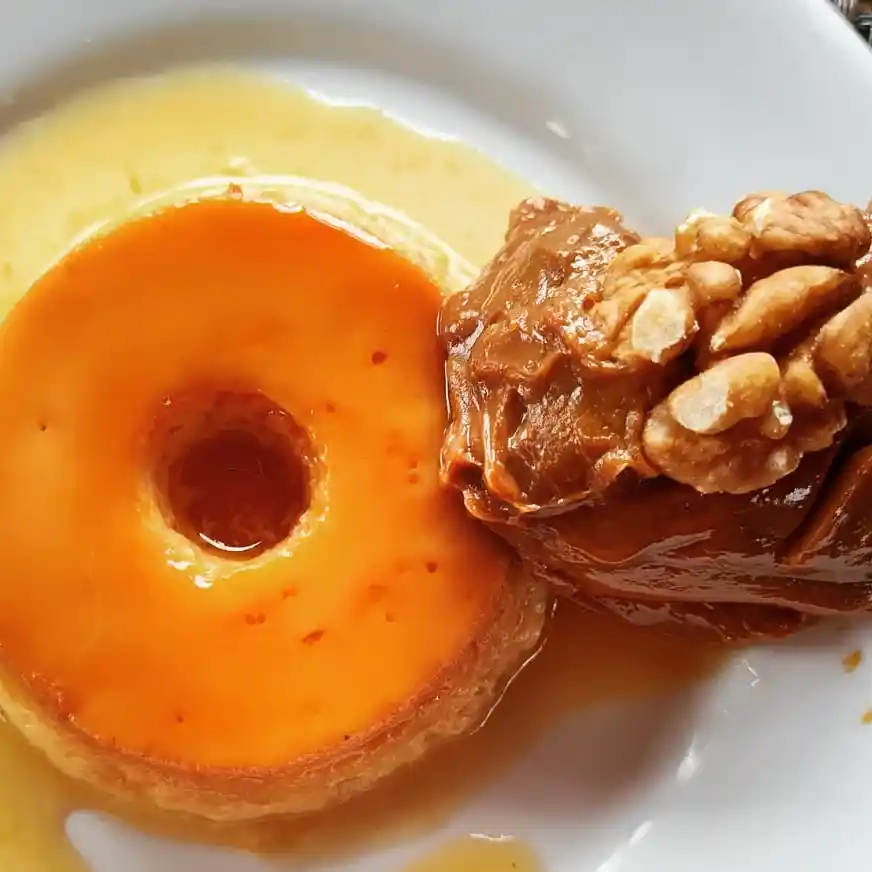 Pudim com doce de leite argentino do Restaurante Cacerola