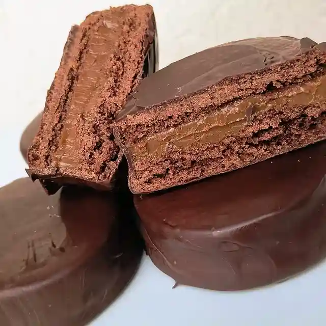 Alfajores artesanais argentinos do Restaurante Cacerola em Campos do Jordão