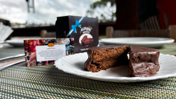 Alfajores artesanais do Restaurante Cacerola Campos do Jordão
