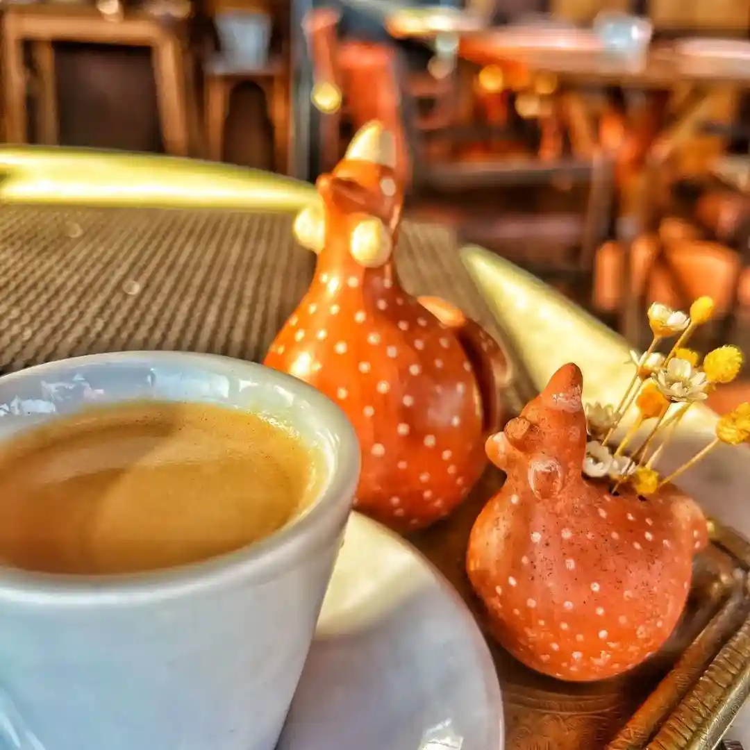 Xícara de café especial no Restaurante Cacerola Campos do Jordão